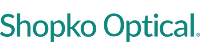 Shopko Optical logo with teal text on a white background.
