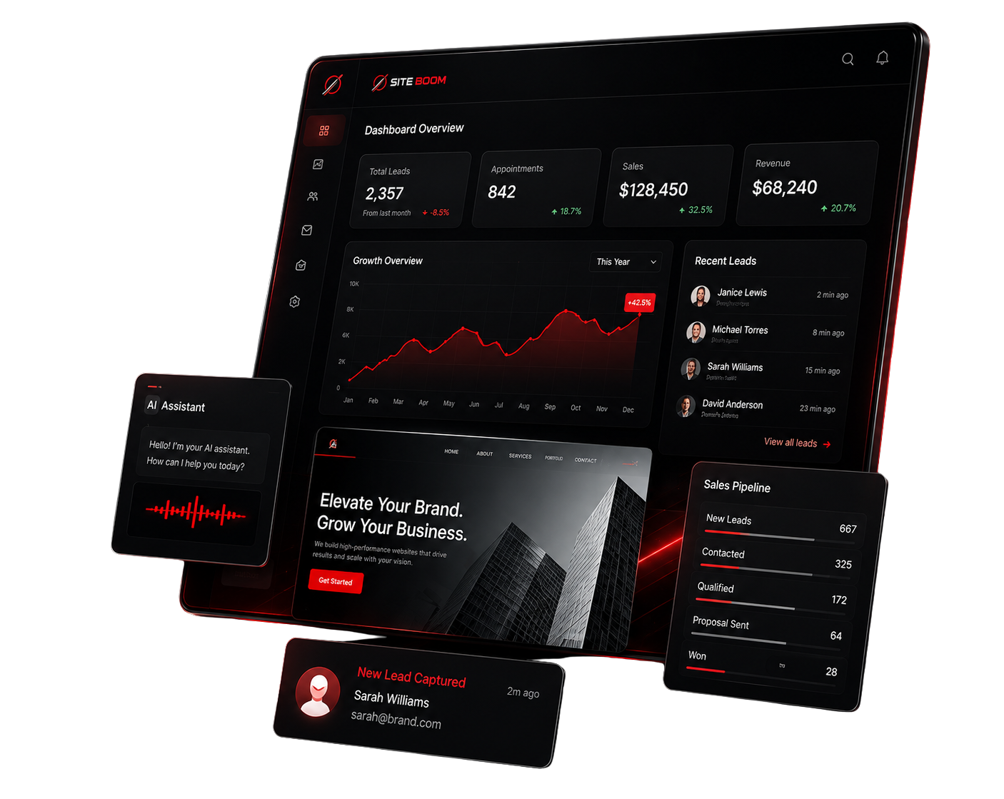 Site Boom Dashboard UI