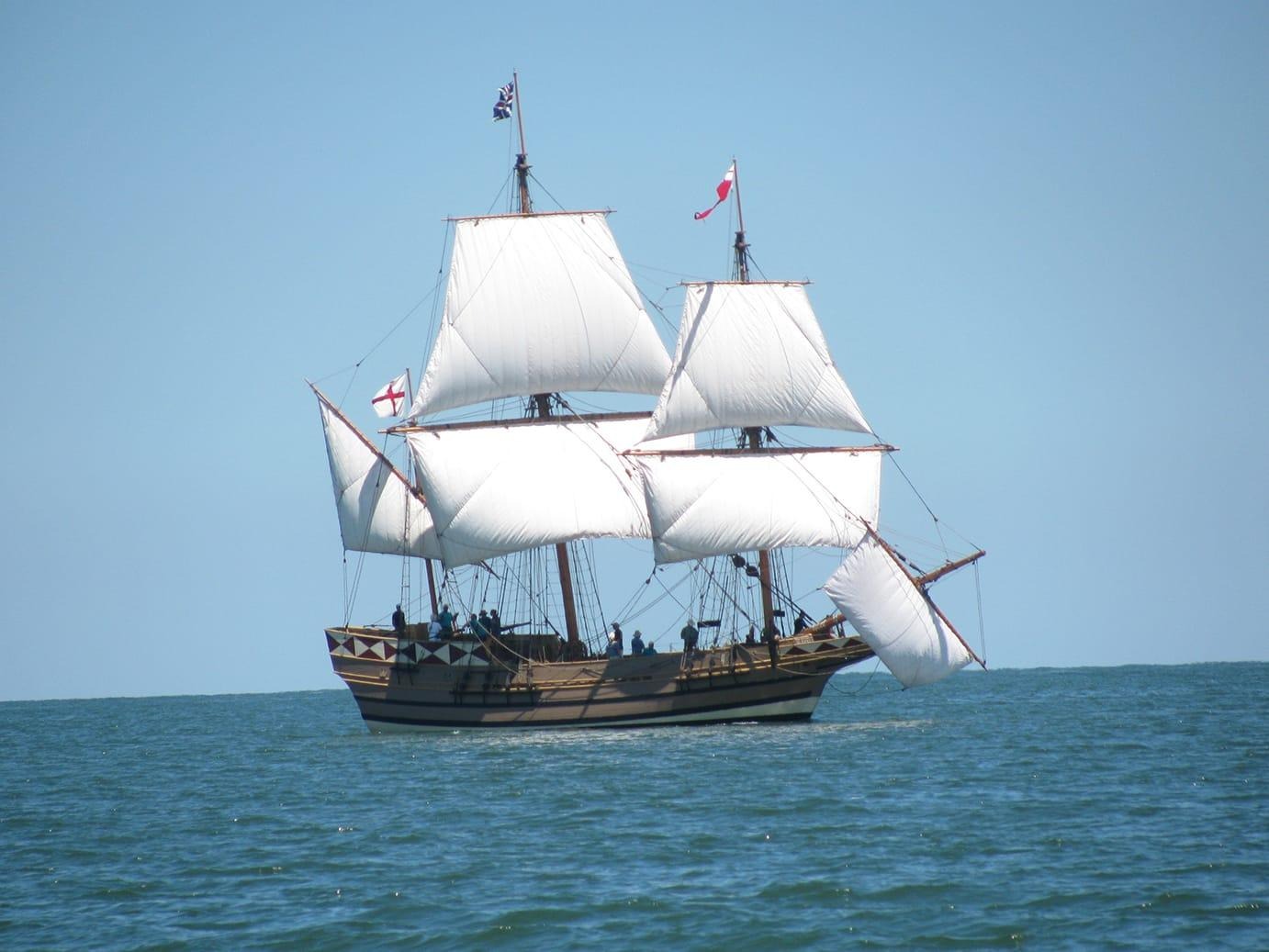 A large ship in the waterDescription automatically generated