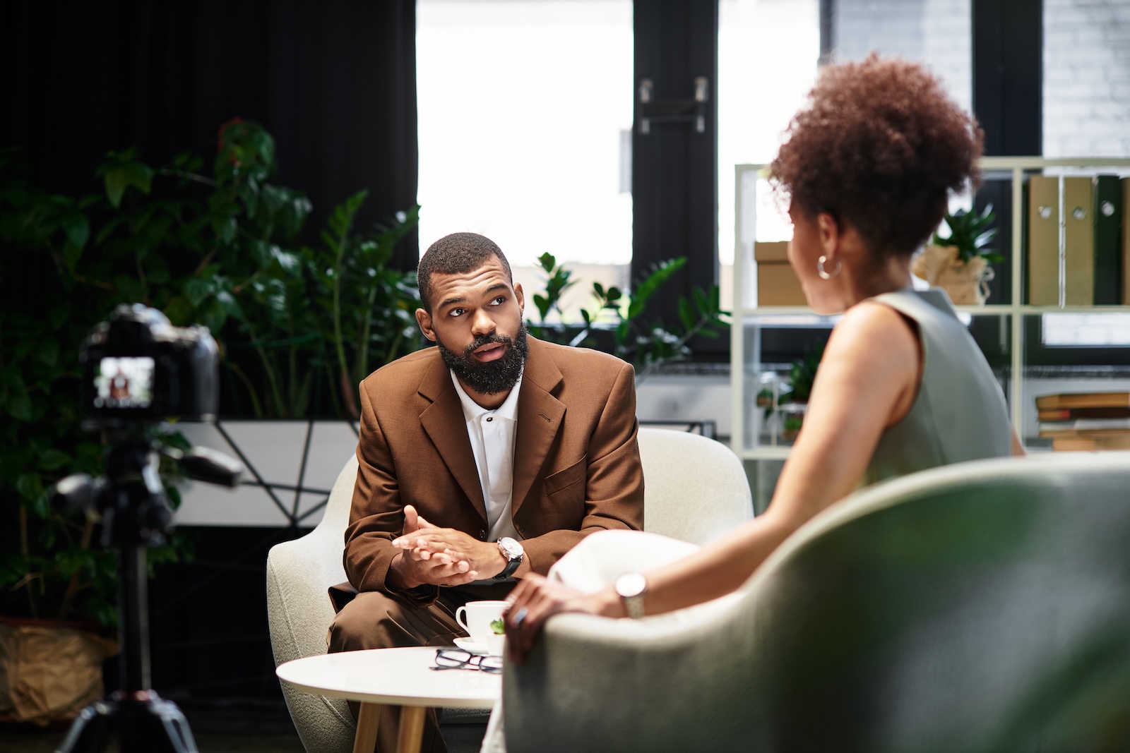 image of team discussion (for a hr tech)