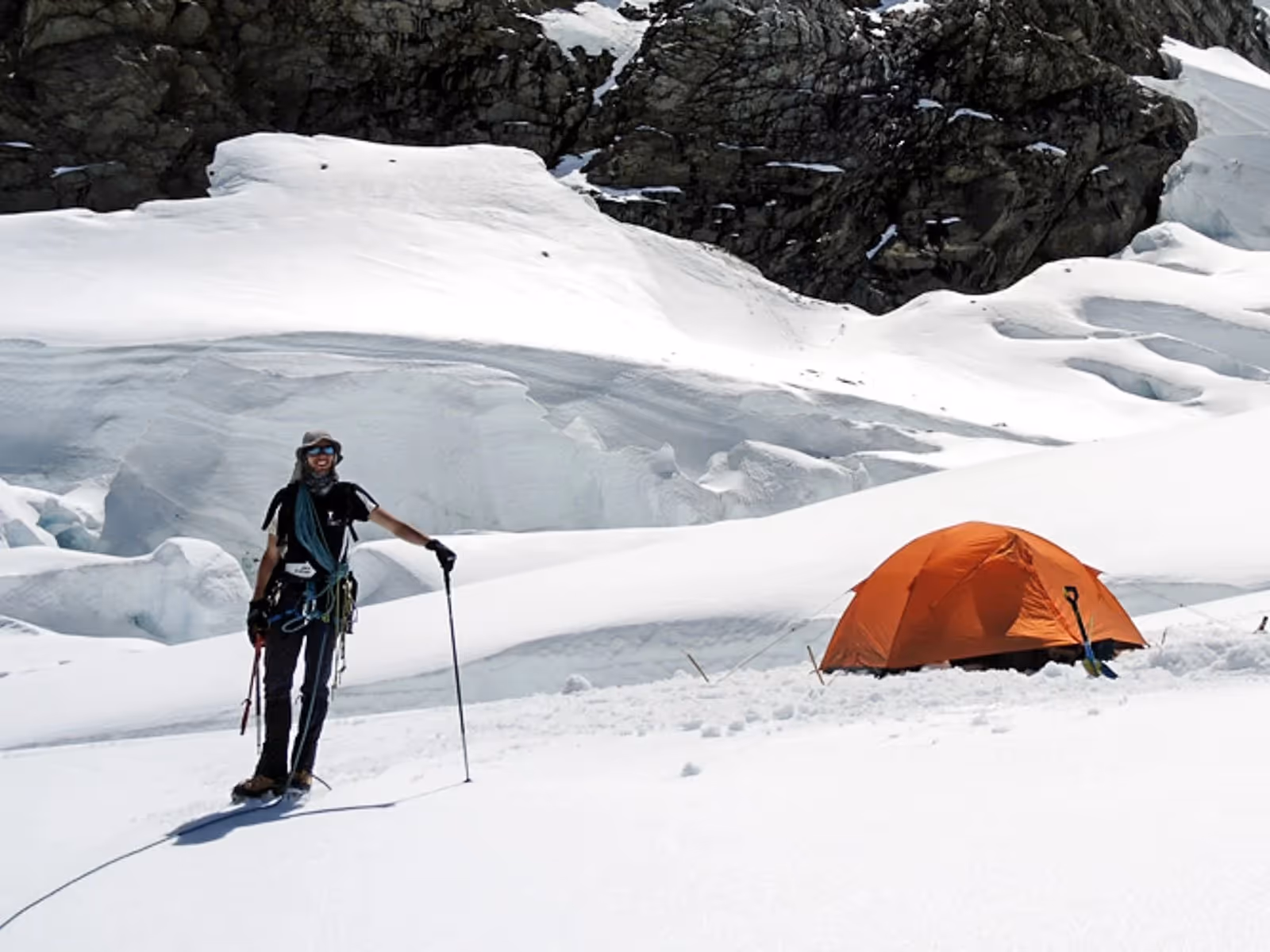 Participant at base camp.
