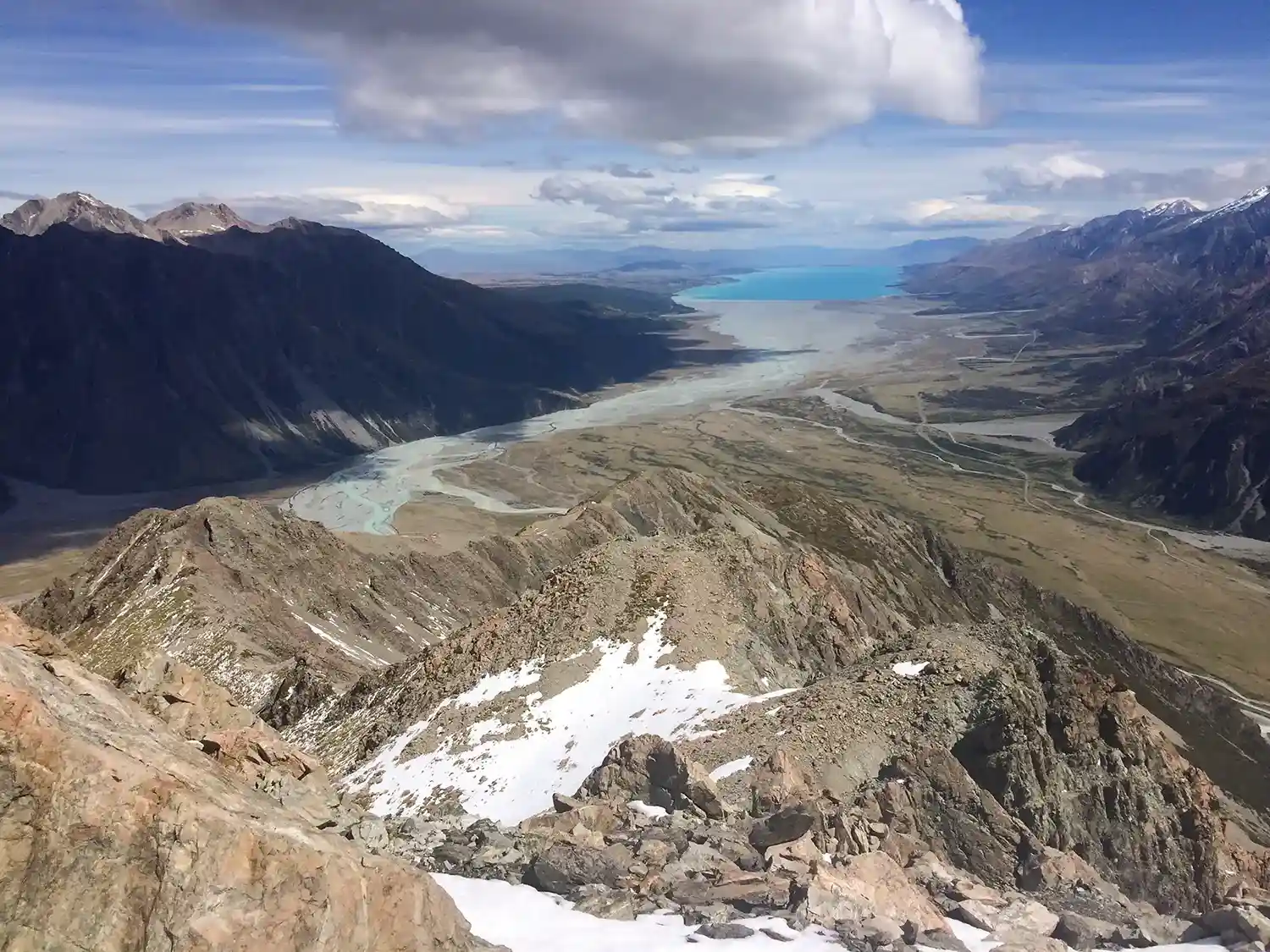 Scenic views with Lake Pukaki in distance