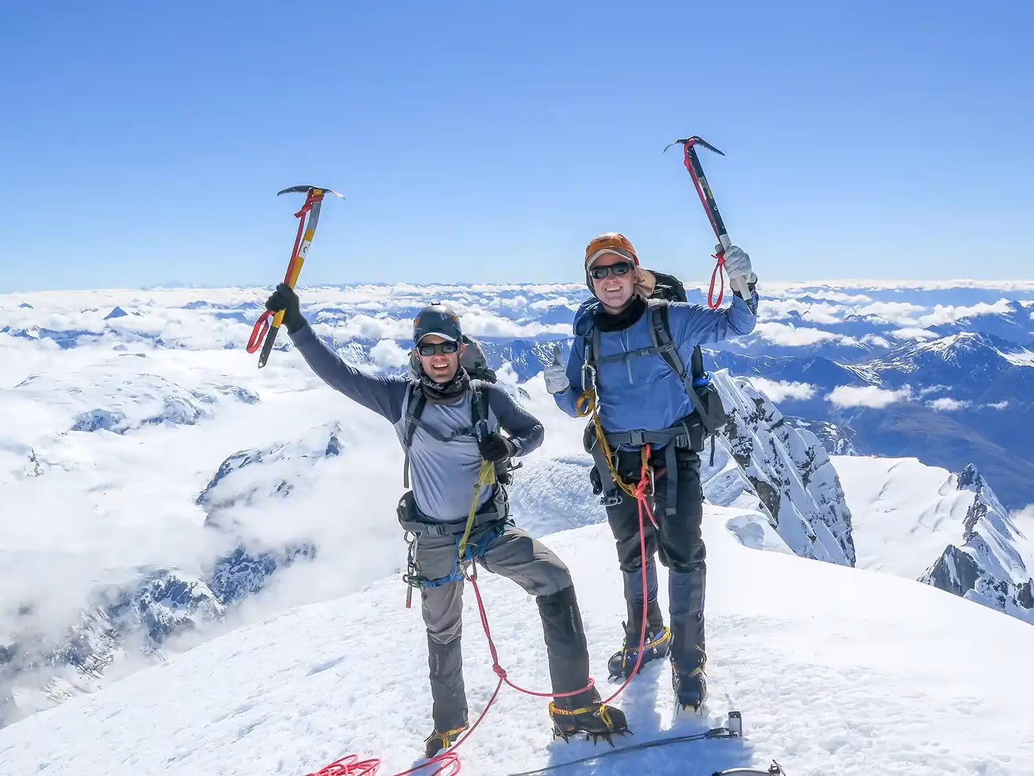 Guests reach the summit