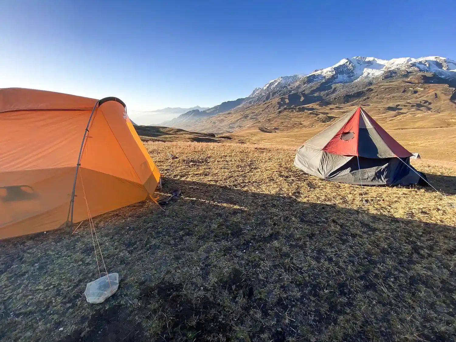 Tent camp in Condoriri Valley