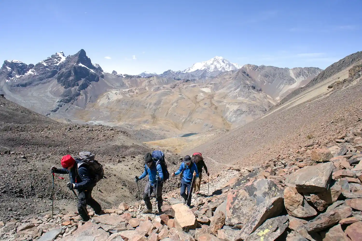 Trekking from Condoriri to Ancoma