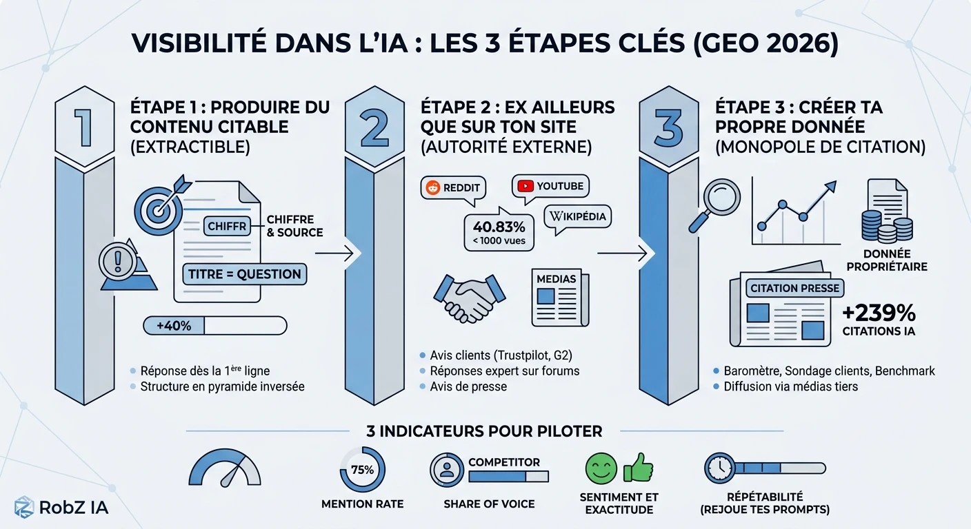 GEO : TUTO pour être cité dans les IA