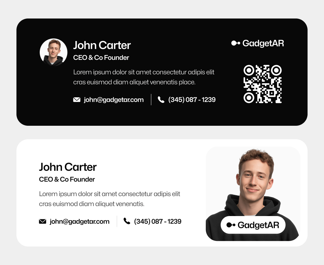 Gadgetar Email Signature Ai Glasses Webflow Template | BRIX Template
