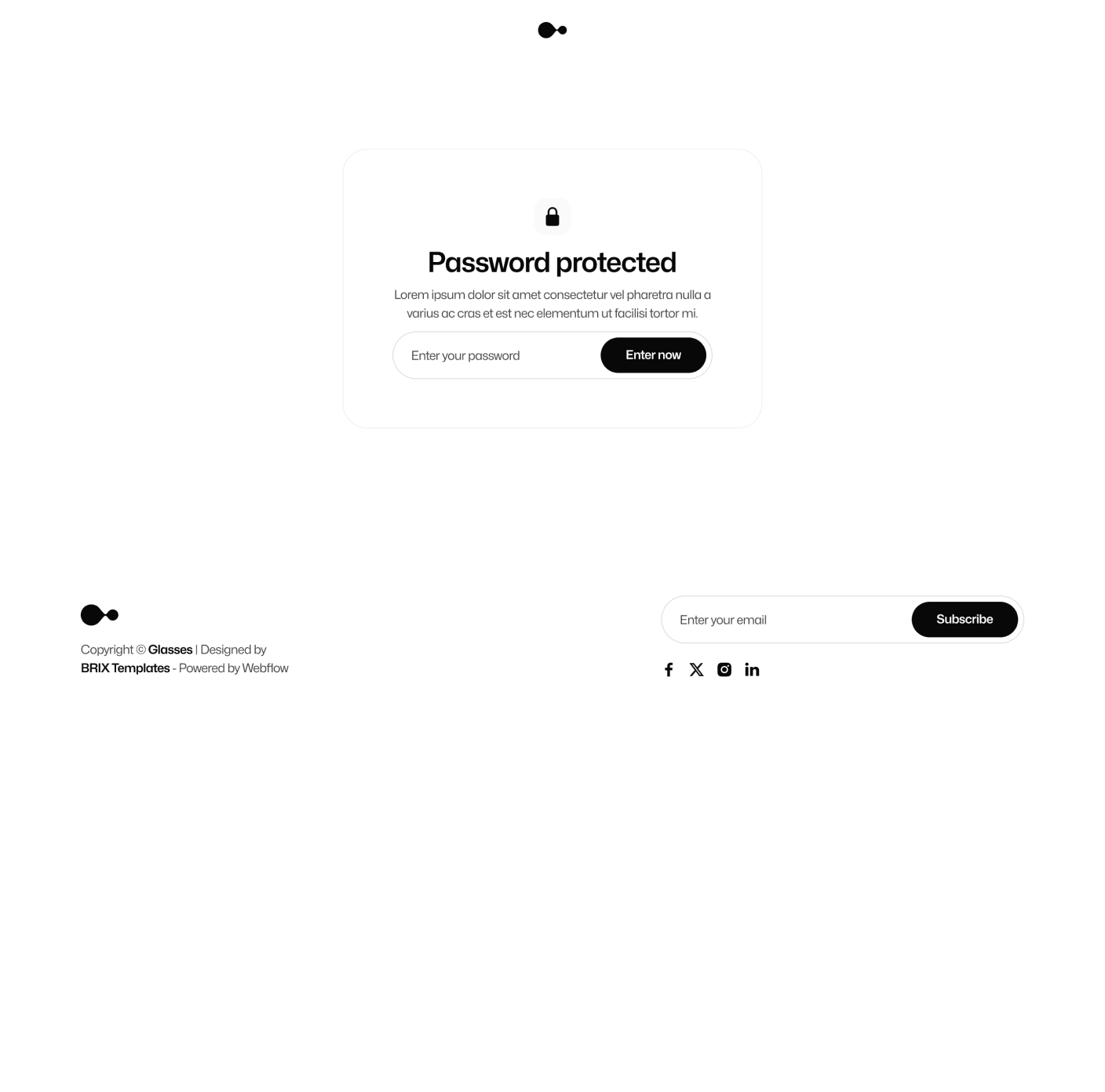 Gadgetar Password Protected Ai Glasses Webflow Template | BRIX Template