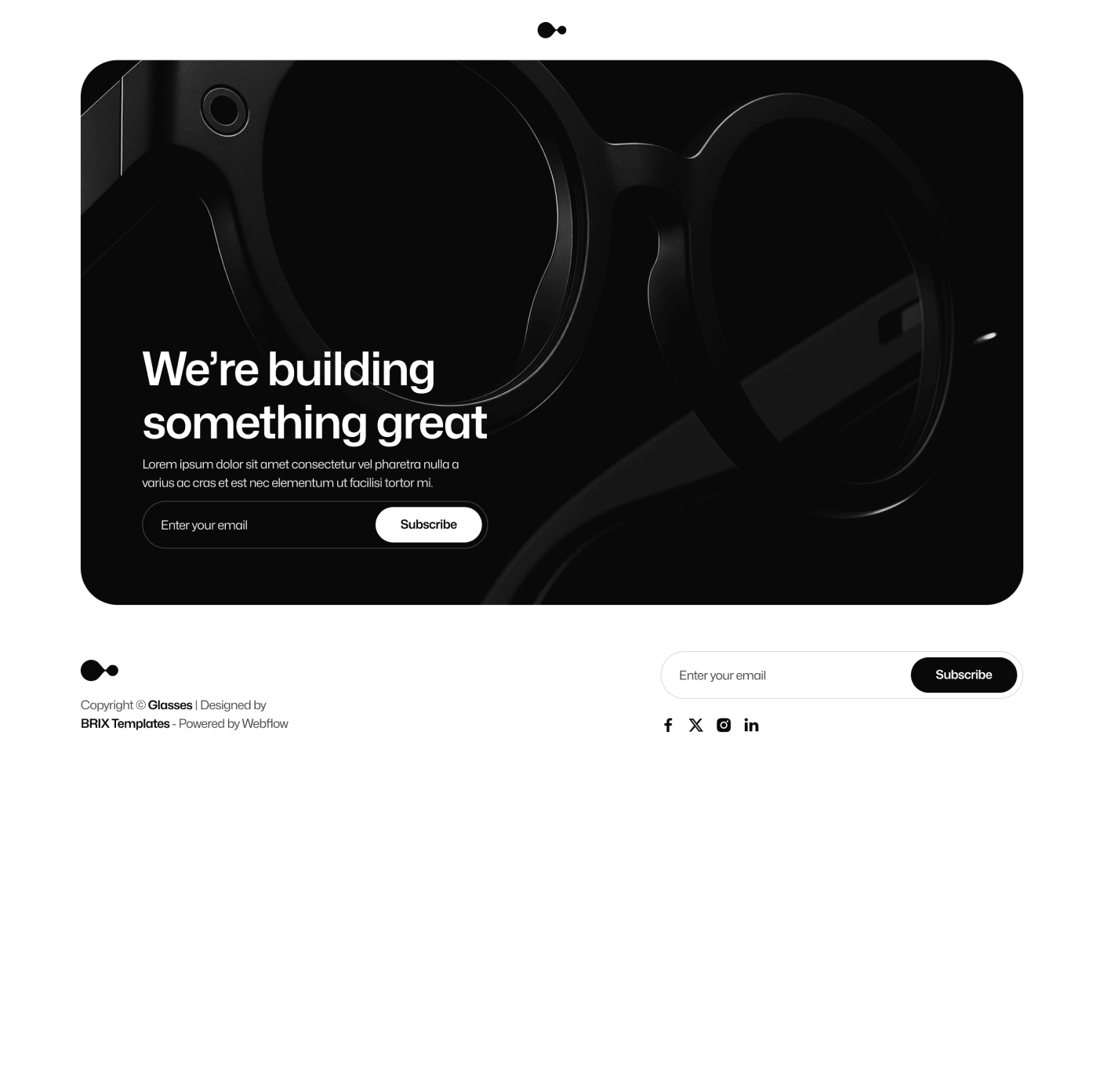 Gadgetar Coming Soon Ai Glasses Webflow Template | BRIX Template
