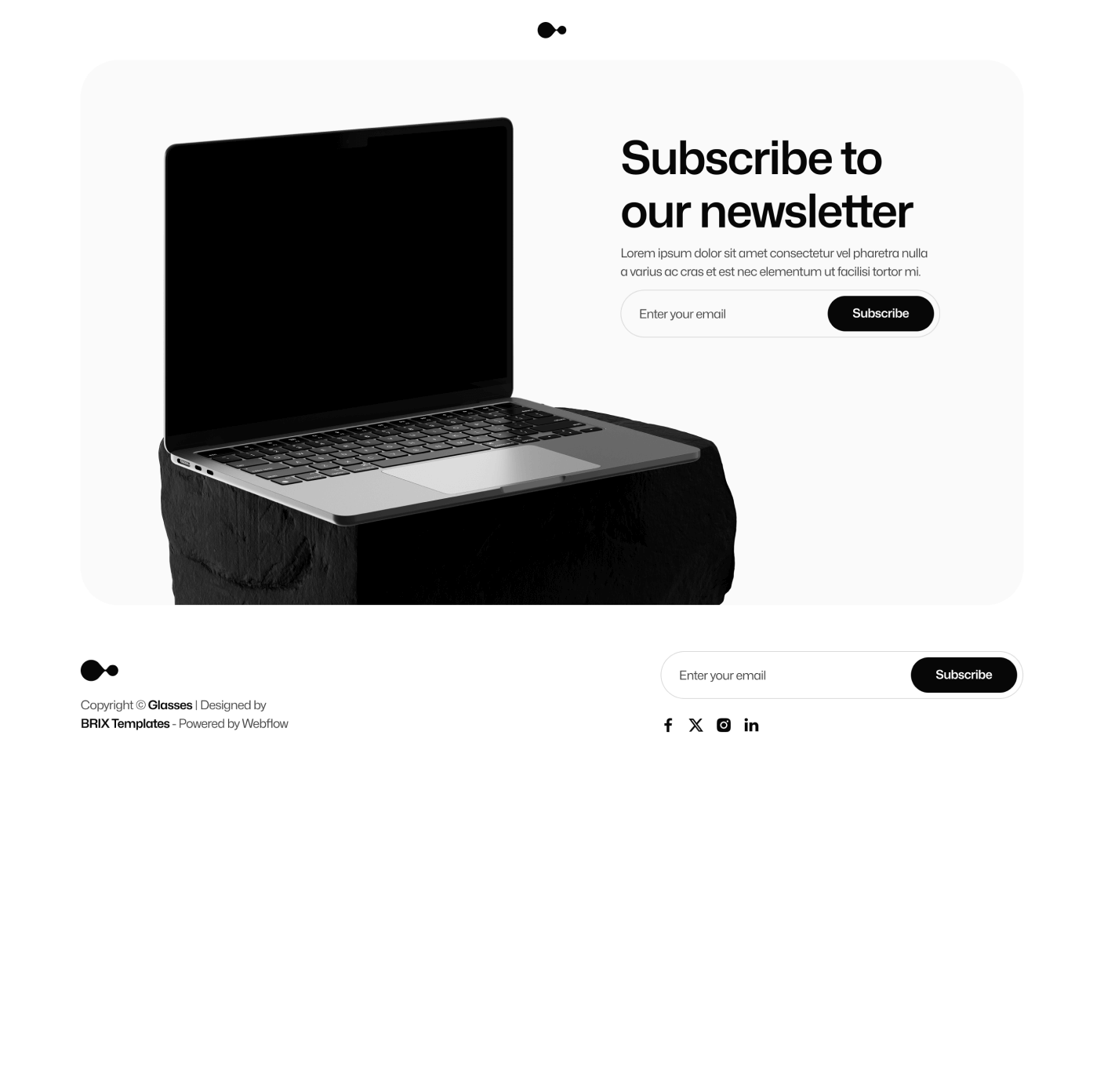 Gadgetar Newsletter Ai Glasses Webflow Template | BRIX Template
