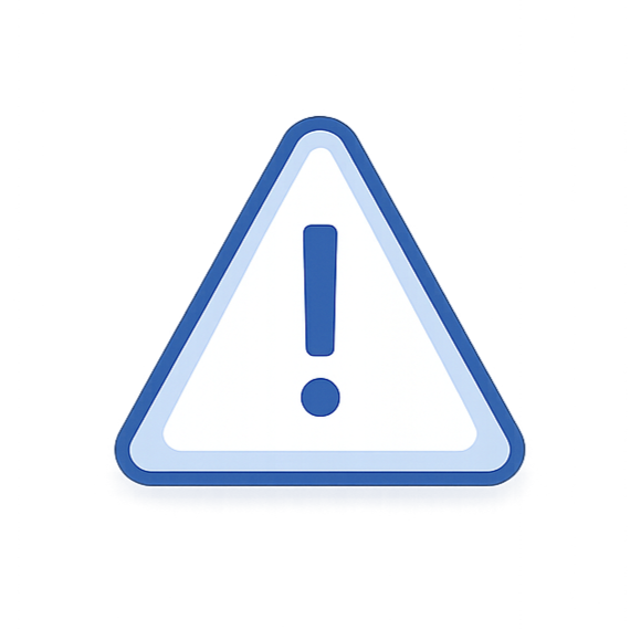 Warning sign representing conflicting business intelligence metrics across reports