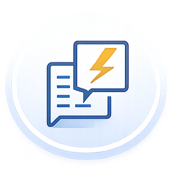 Alert and document icon representing defining metric thresholds and actions within analytics decision systems.