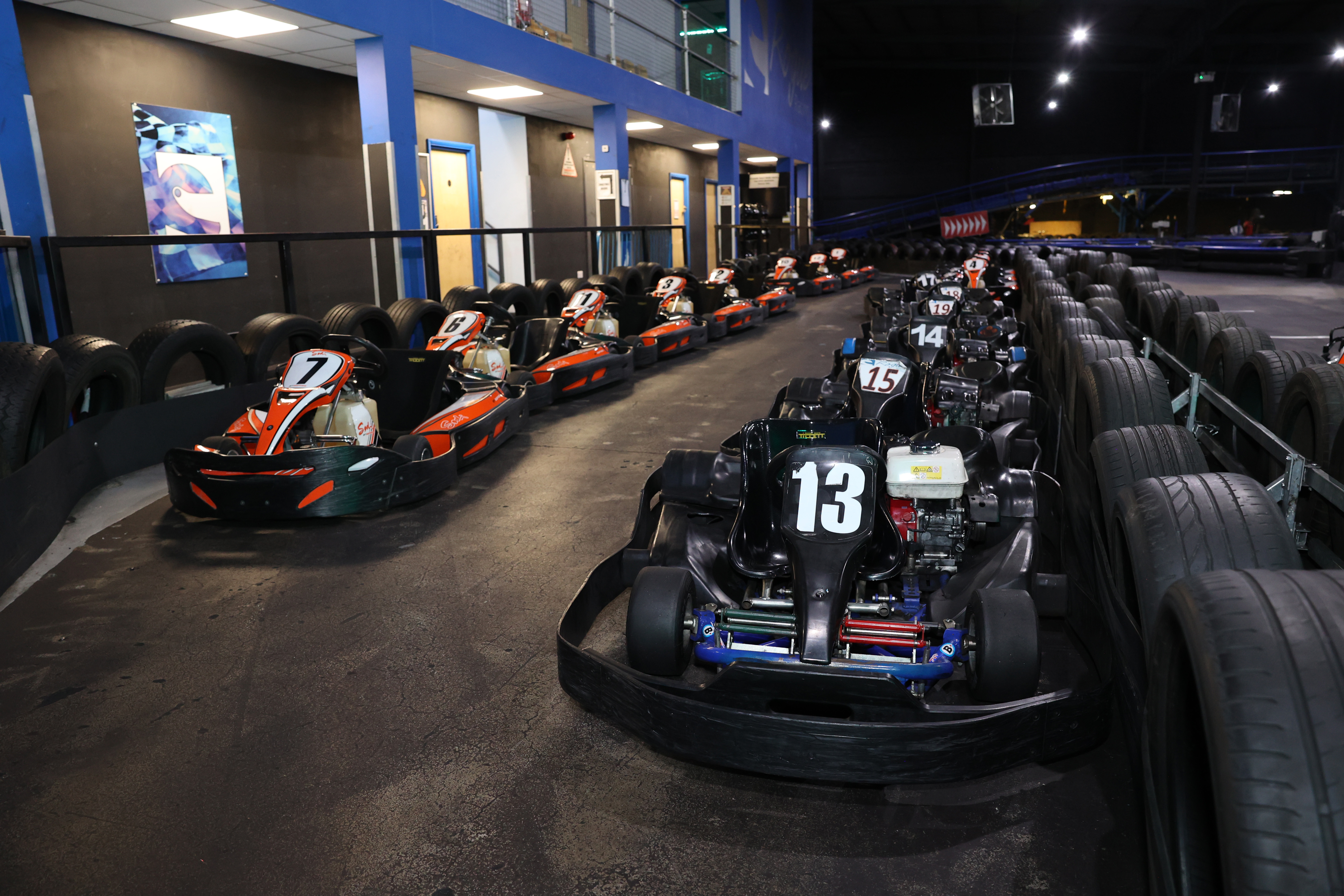 Go Karts Lined Up