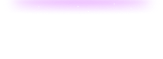 Purple rounded rectangular shape with small white glowing dots scattered above and around it on a black background.