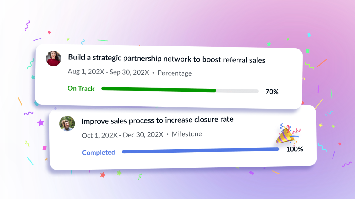 Track real-time progress