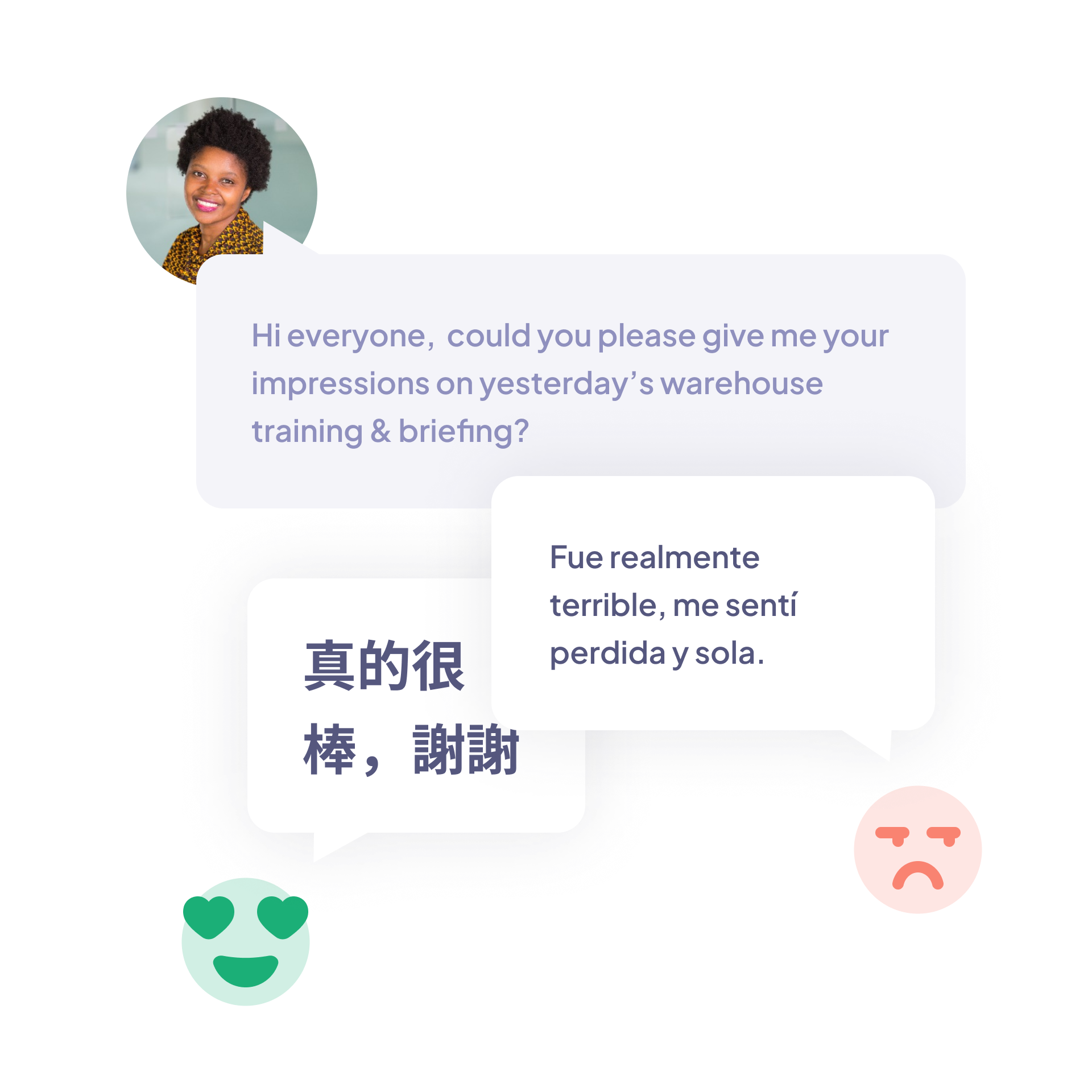 Automated translation for a diverse workforce