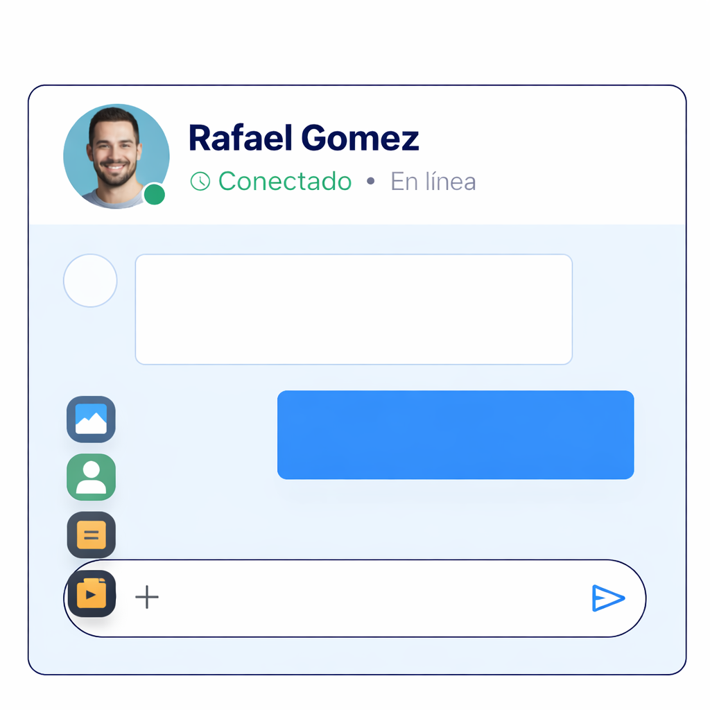 Friendly chat interface