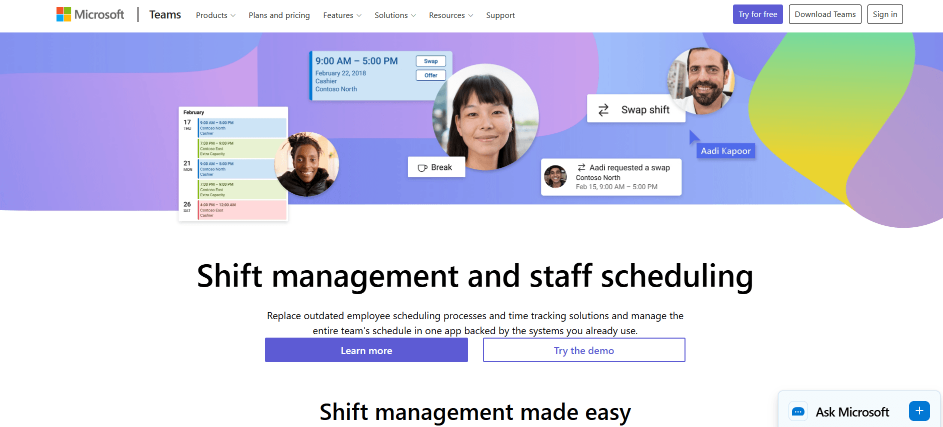 Microsoft Shifts Home Page