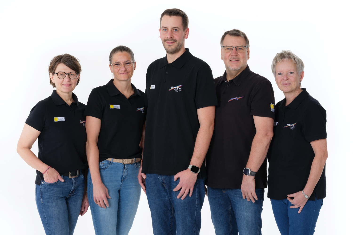 Porträt mit 5 Buse Büro-Mitarbeitern