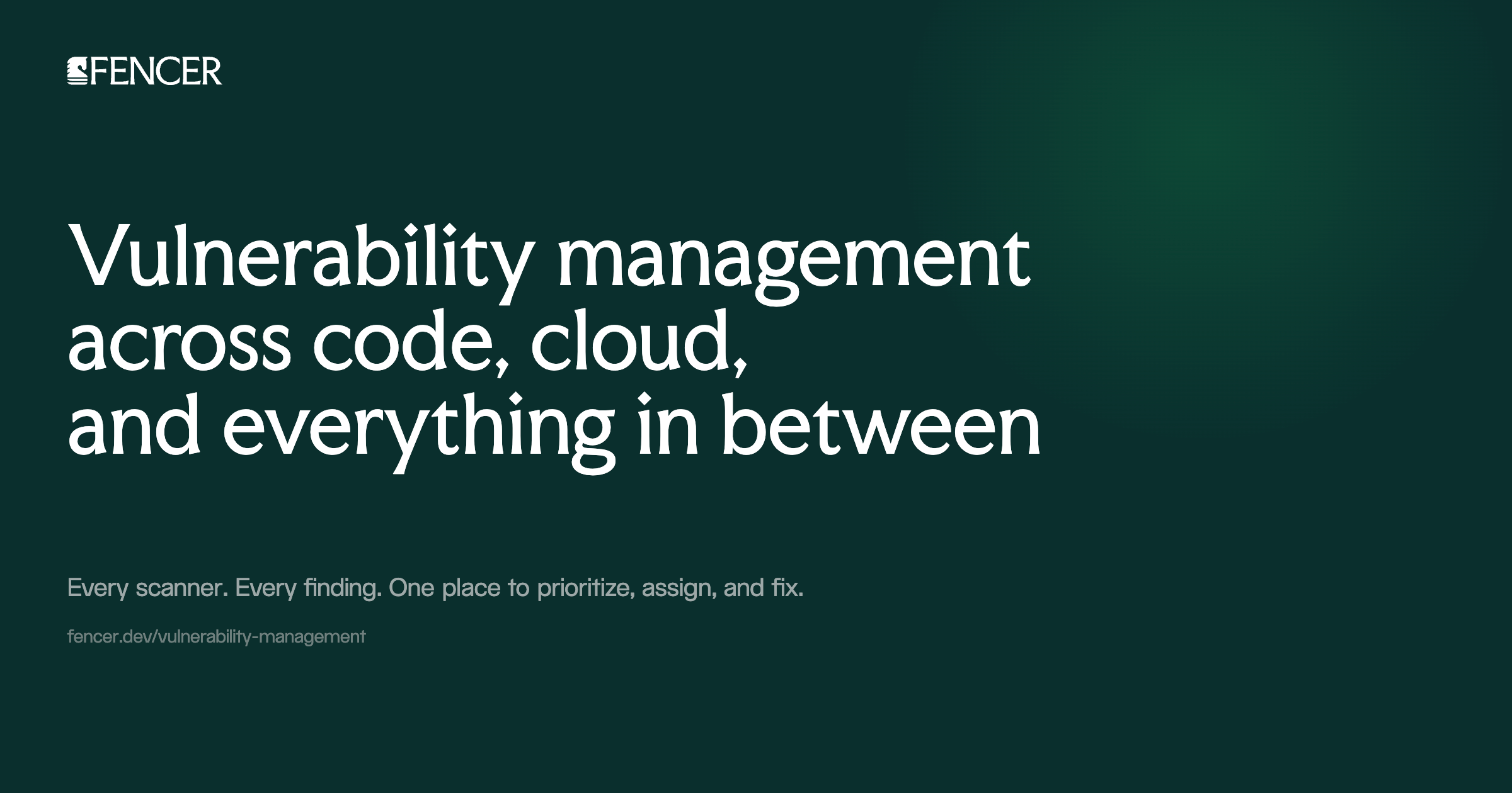 Vulnerability management across code and cloud | Fencer