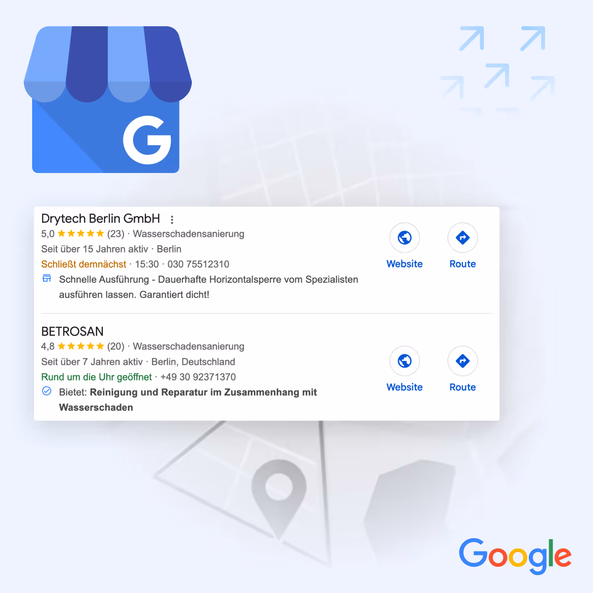 Google Business Optimierung (Standard-Paket)