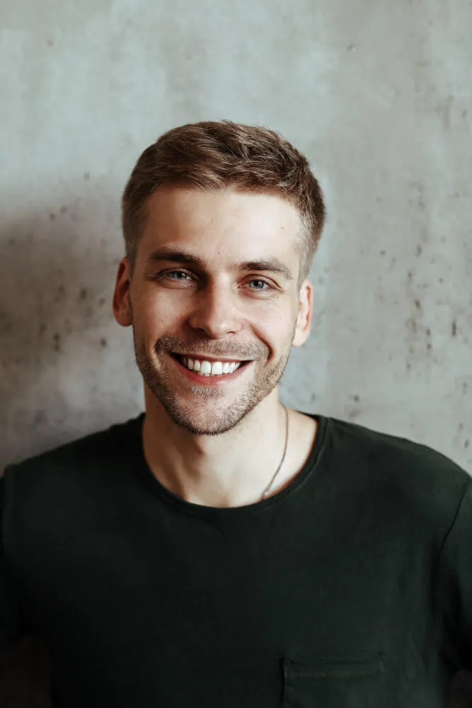 young handsome man posing