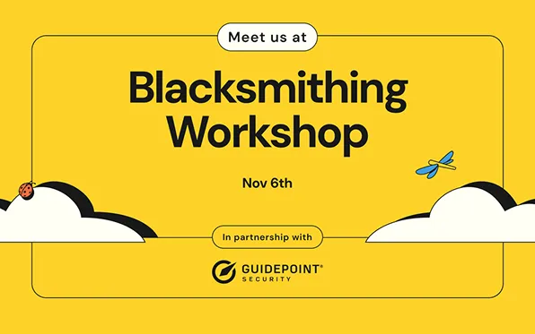 Illustration of a green circular podium with 'Forrester' text, surrounded by colorful flowers, leaves, a ladybug, and a blue dragonfly against a yellow background with clouds.