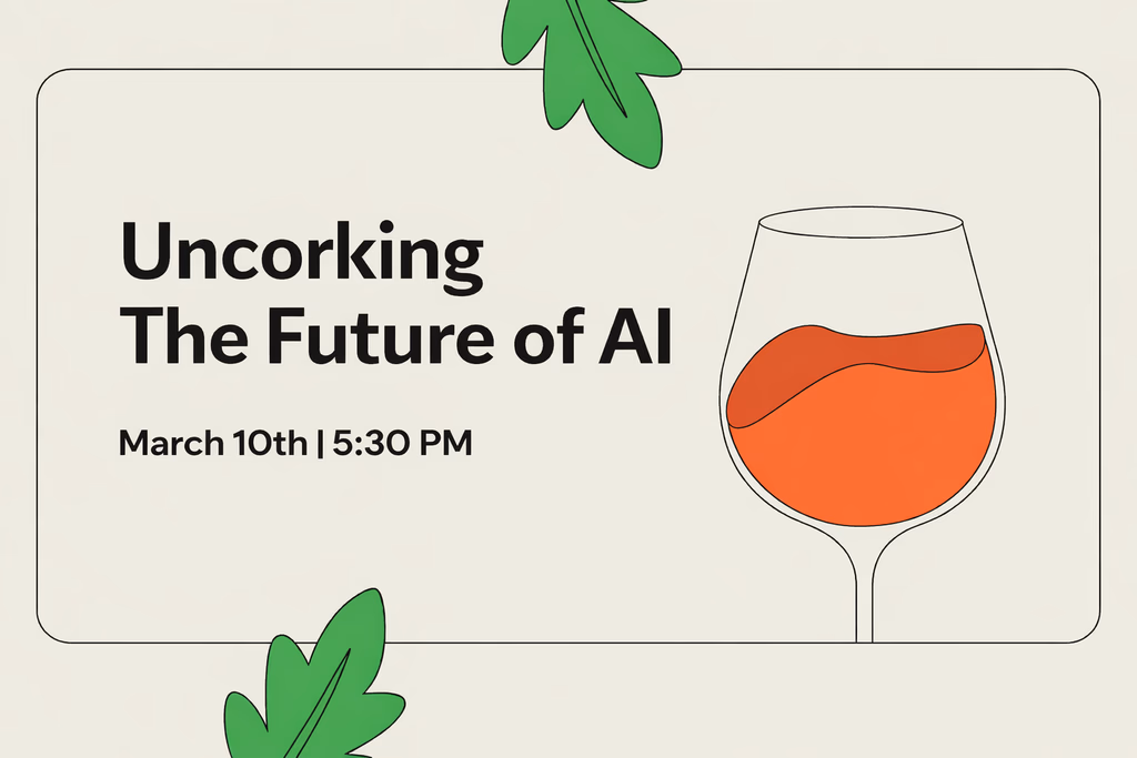 Illustration of a green circular podium with 'Forrester' text, surrounded by colorful flowers, leaves, a ladybug, and a blue dragonfly against a yellow background with clouds.