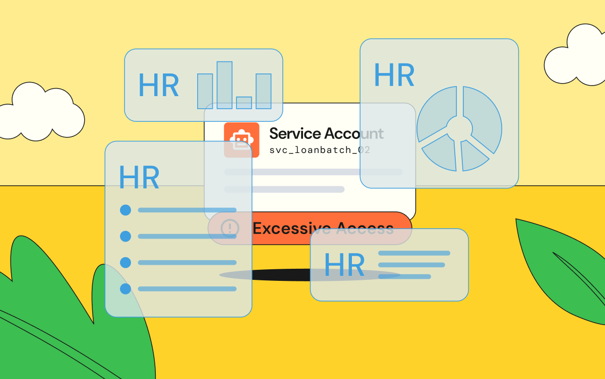 HR dashboards covering up information on a service account