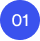 Blue circular badge with the number 01 in white.