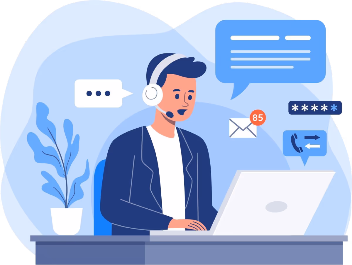 Photo de correspondant au téléphone