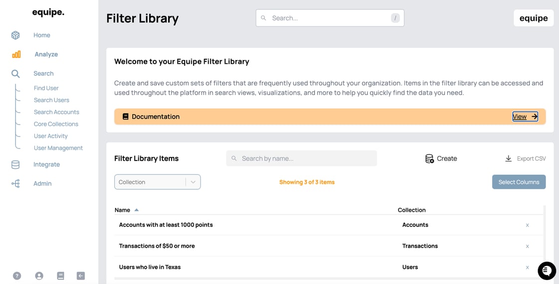 filter library