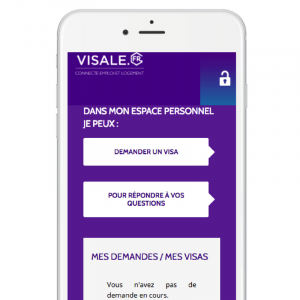 Visale - interface locataire