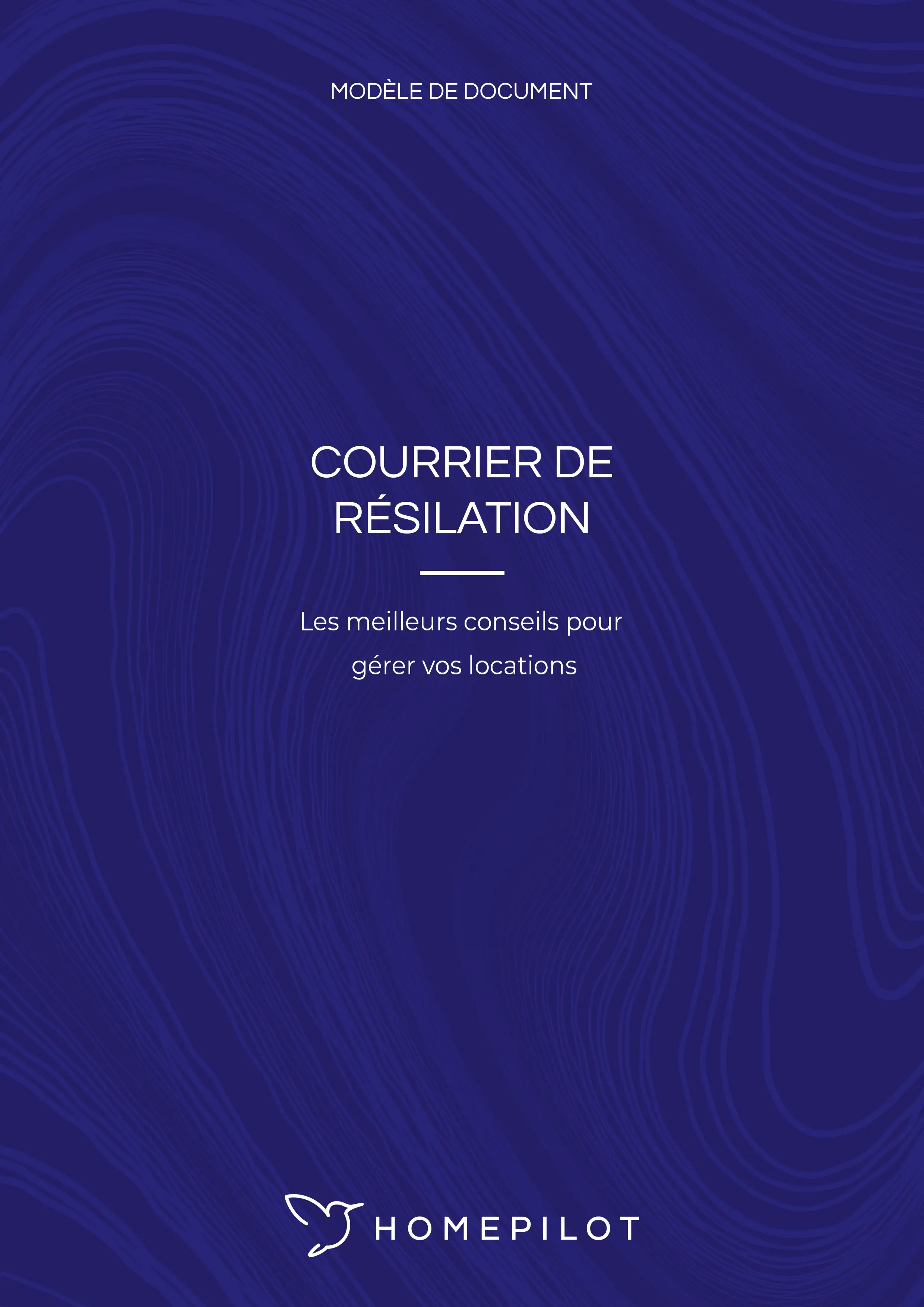 Modèle de courrier de résiliation de contrat d'agence immobilière