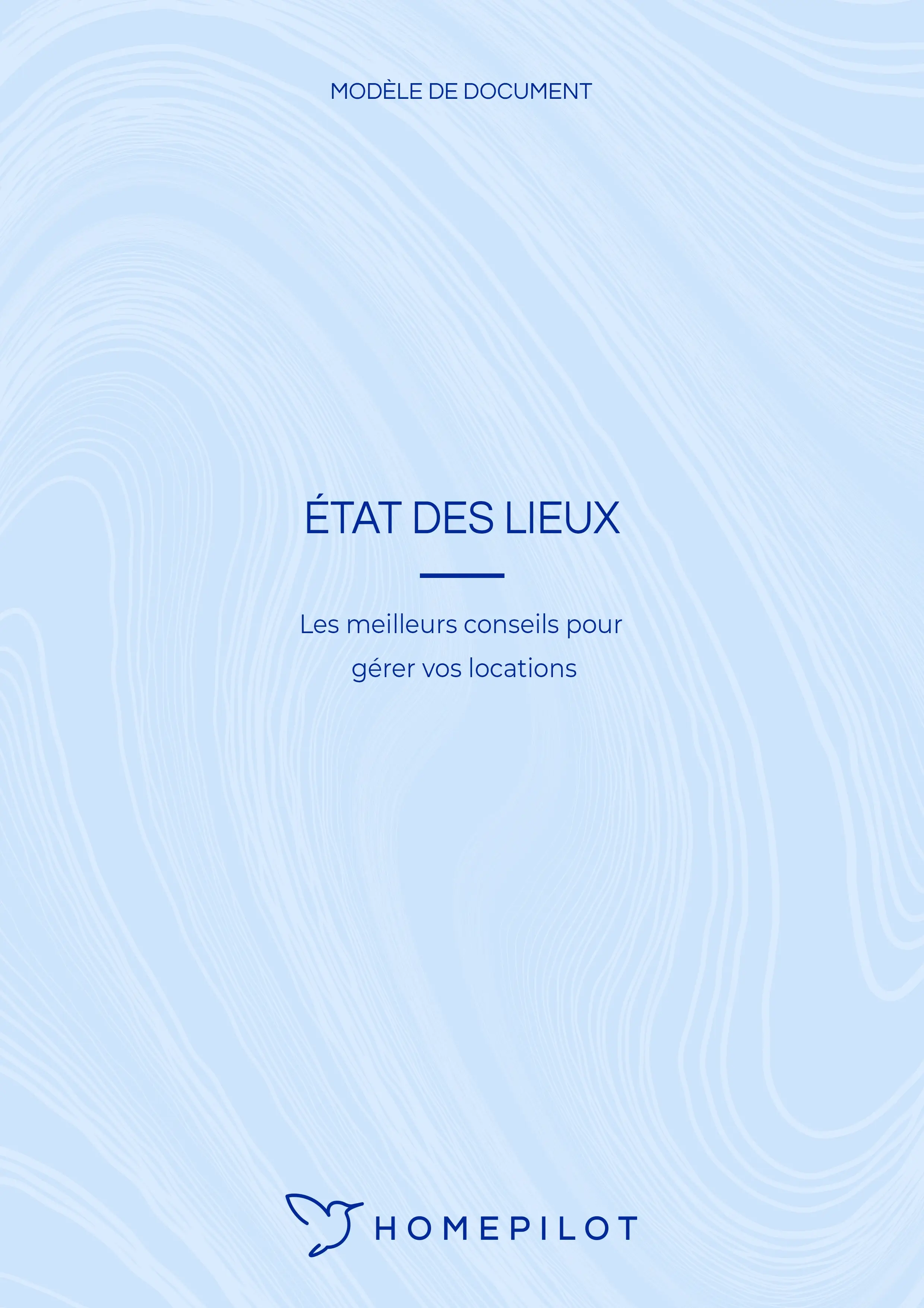 Modèle d'état des lieux de location