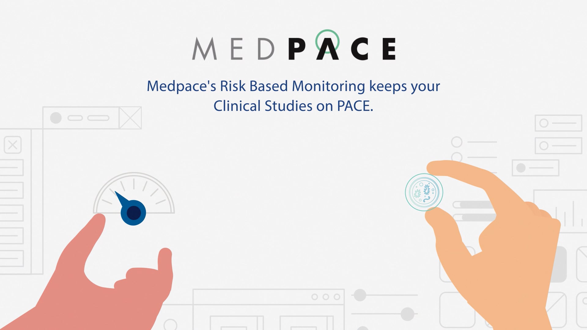Medpace risk-based monitoring explainer animation still