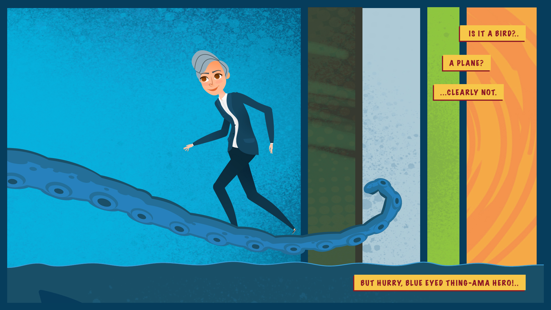 SumnerOne Squido character storyboard panel 9