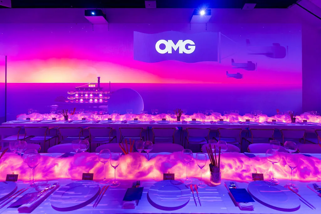 Roku immersive dinner at LUME Studios