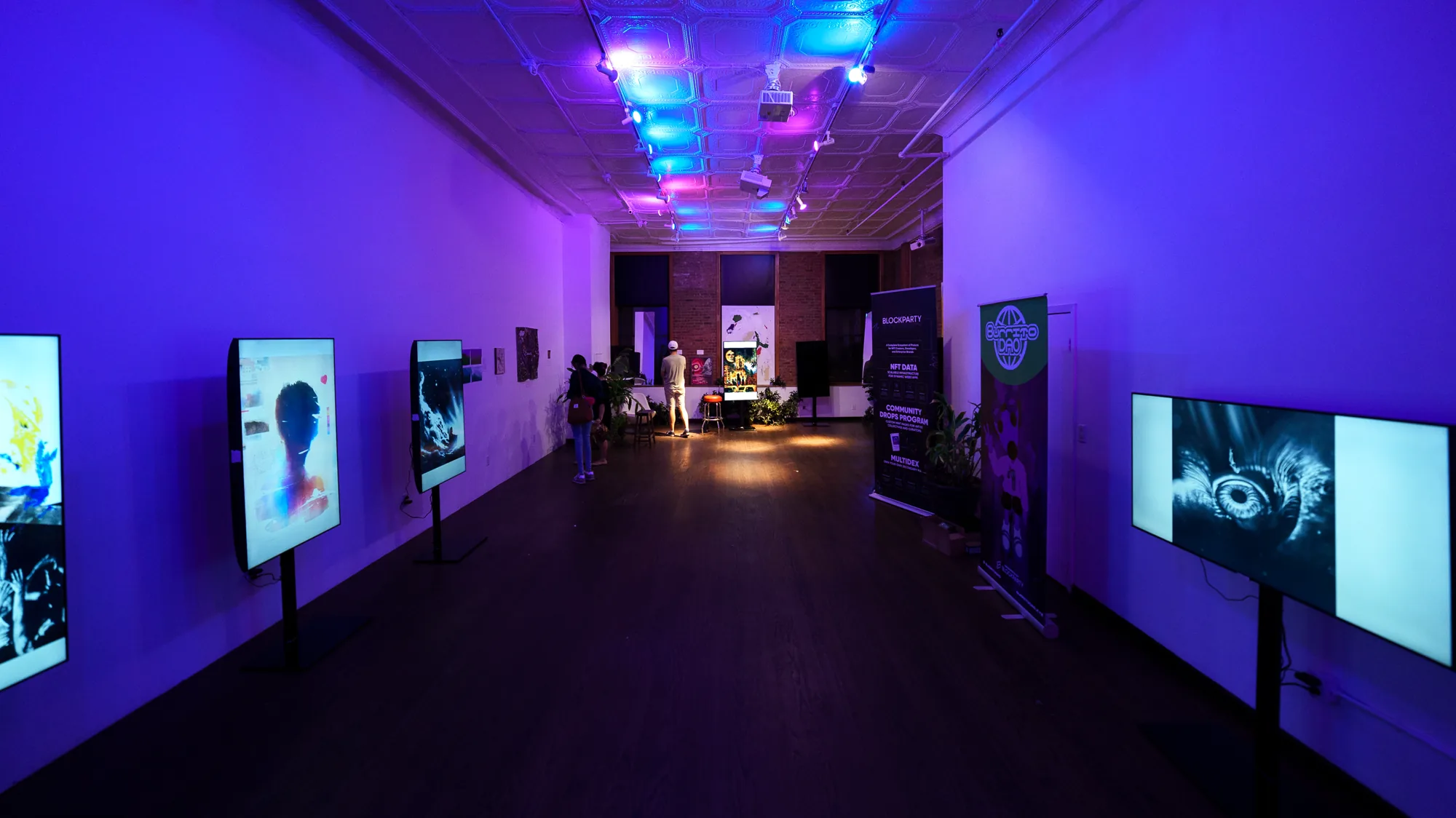 LOFT 5 with immersive purple lighting