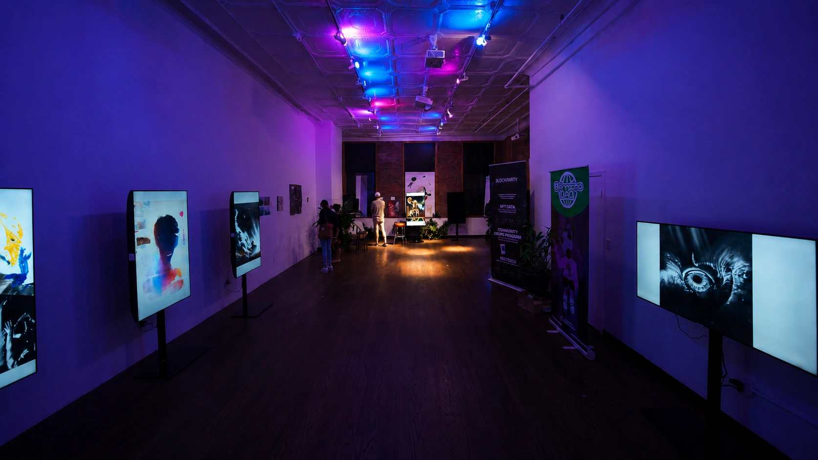 LOFT 2 cast-iron loft during an evening event at LUME Studios