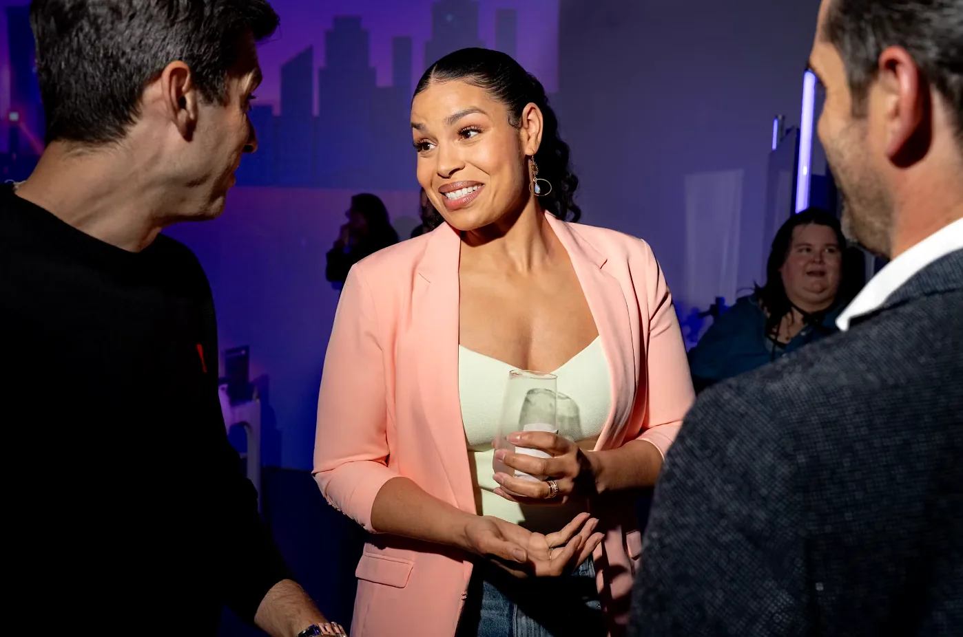 Roku executive dinner at LUME Studios, guests conversation