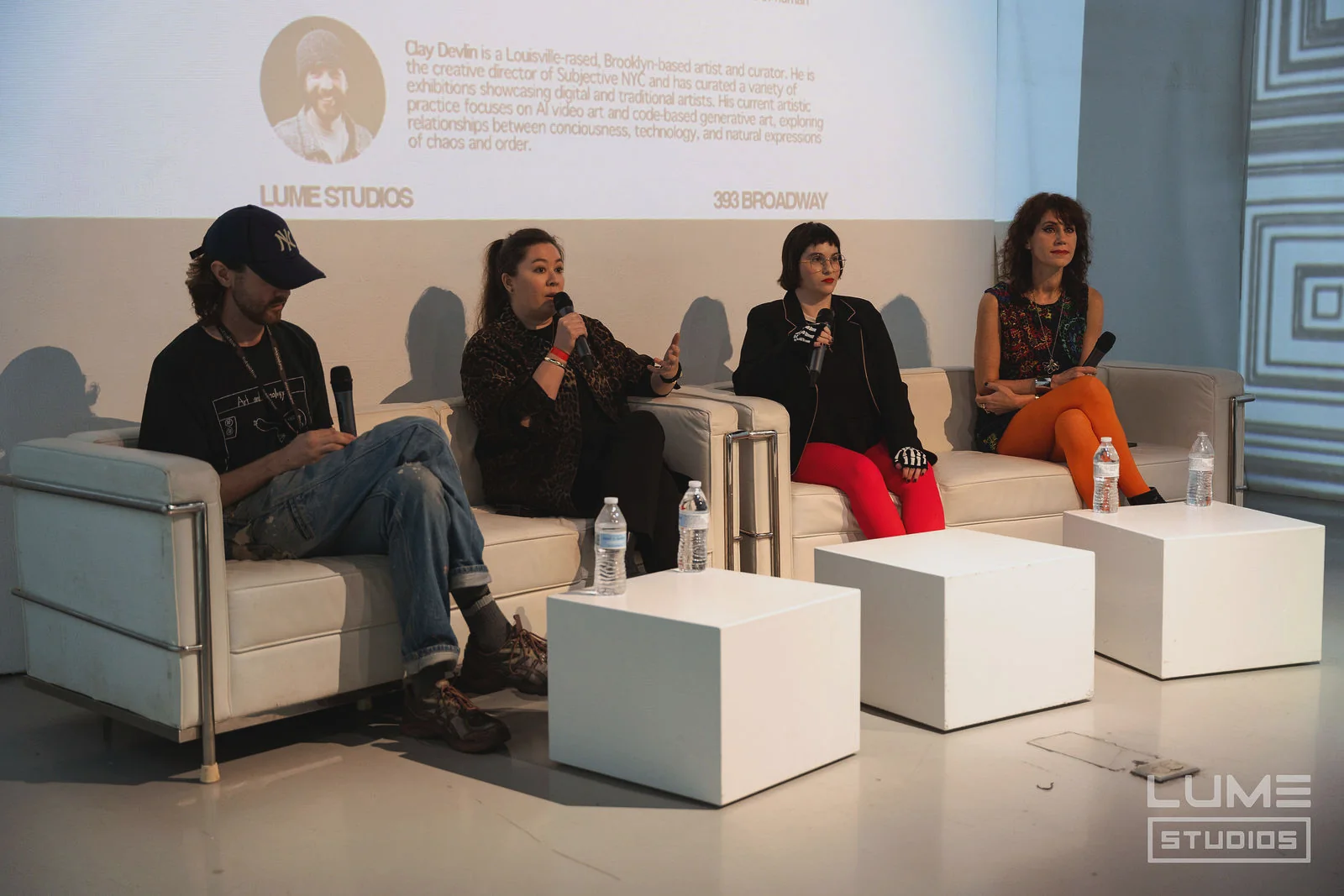 SUBJECTIVE Art Festival at LUME Studios, 393 Broadway, panel four speakers