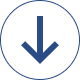 Dark blue downward arrow inside a circle on white background.