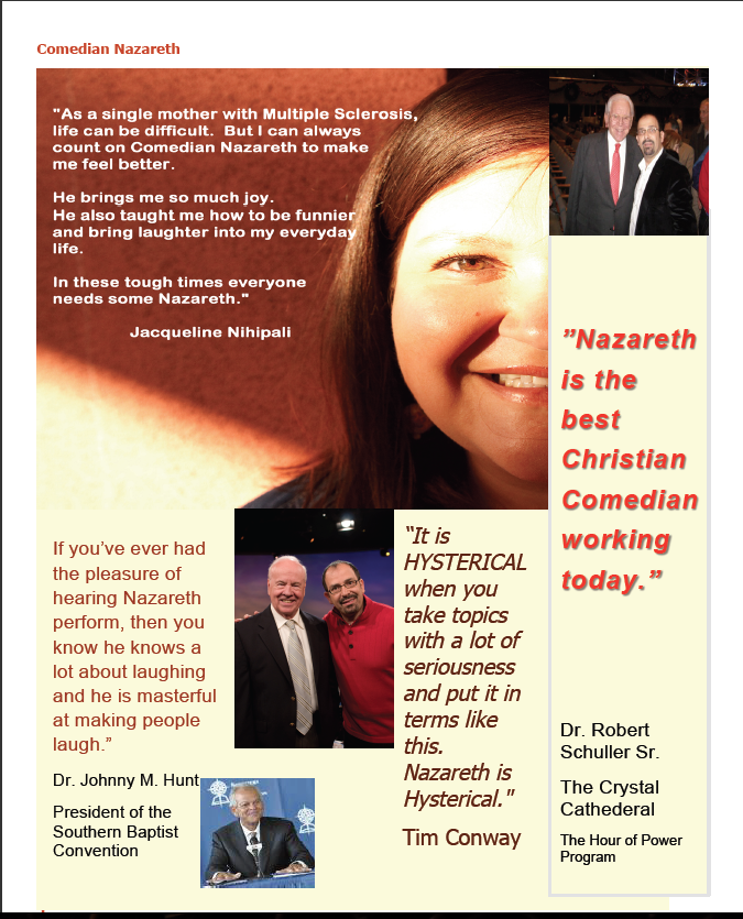 Event information document related to Nazareth appearance