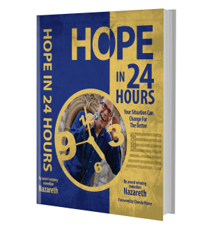 Three day bestseller badge for Hope 24 hours book