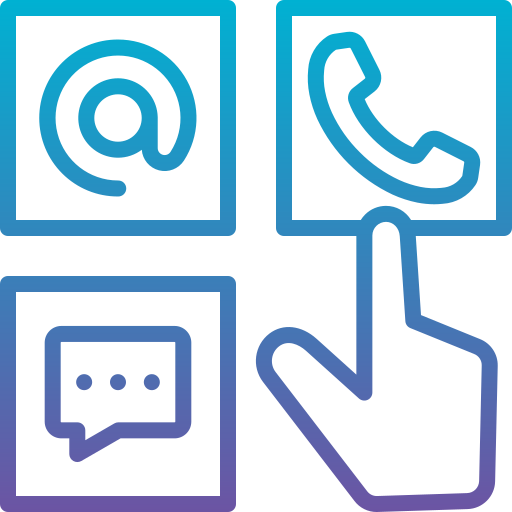 Communication icon representing contact and messaging with Nazareth