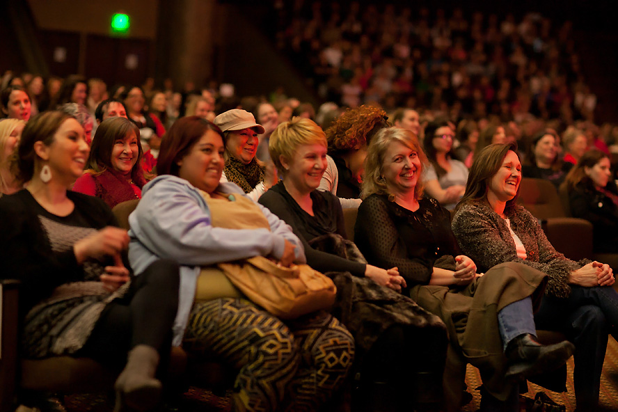 Full audience view at a sold out Nazareth comedy event