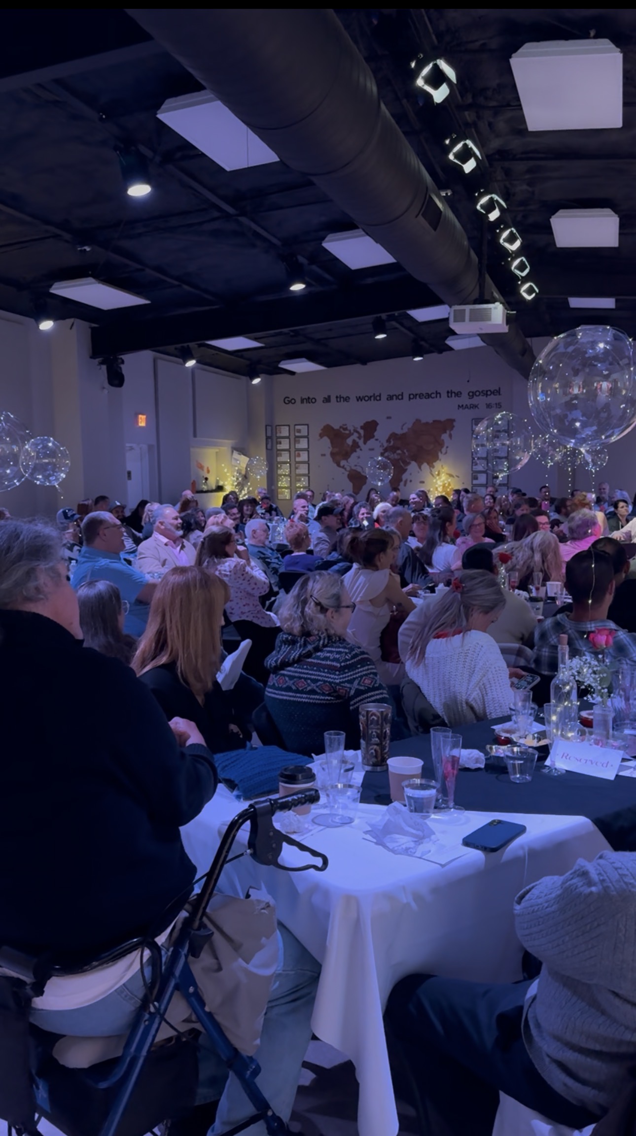 Large scale comedy event crowd during a Nazareth standup performance