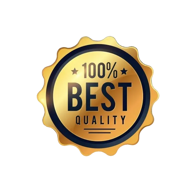 Gold best award badge representing comedian Nazareth achievement and recognition