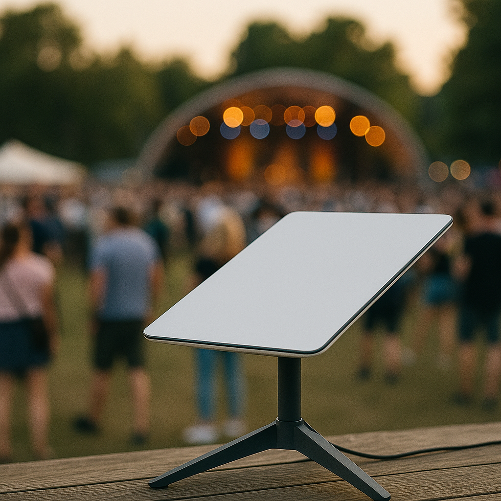 Reliable, high-speed satellite internet—perfect for weddings, festivals, business gatherings, and outdoor events. Available with installation or easy pickup. 